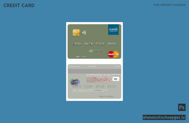 Togo Ecobank Mastercard Beispielvorschau